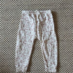 Quincy Mae Cream and Pink Floral Pants